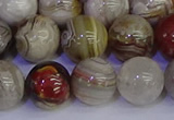 CAG9115 15.5 inches 14mm round Mexican crazy lace agate beads