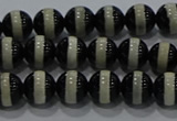 CAG9132 15.5 inches 6mm round tibetan agate beads wholesale