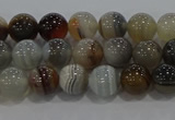 CAG9148 15.5 inches 6mm round line agate beads wholesale