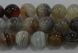 CAG9149 15.5 inches 8mm round line agate beads wholesale