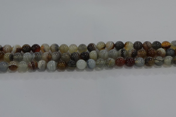 CAG9149 15.5 inches 8mm round line agate beads wholesale