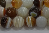 CAG9157 15.5 inches 10mm round line agate beads wholesale