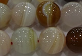 CAG9160 15.5 inches 16mm round line agate beads wholesale