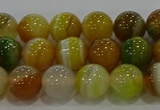 CAG9164 15.5 inches 8mm round line agate beads wholesale