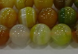 CAG9166 15.5 inches 12mm round line agate beads wholesale