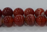 CAG9177 15.5 inches 6mm round line agate beads wholesale