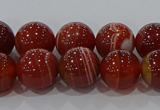 CAG9178 15.5 inches 8mm round line agate beads wholesale