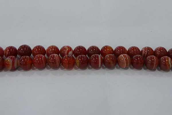 CAG9180 15.5 inches 12mm round line agate beads wholesale