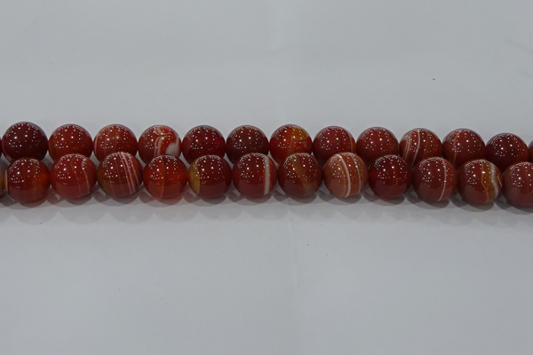 CAG9181 15.5 inches 14mm round line agate beads wholesale