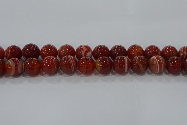 CAG9182 15.5 inches 16mm round line agate beads wholesale