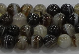 CAG9202 15.5 inches 6mm round line agate gemstone beads