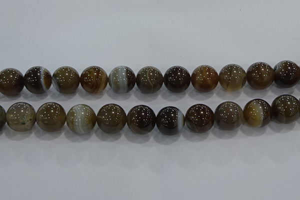 CAG9207 15.5 inches 16mm round line agate gemstone beads