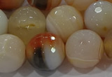 CAG9226 15.5 inches 16mm faceted round line agate beads wholesale