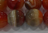 CAG9235 15.5 inches 16mm faceted round line agate beads wholesale