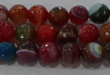 CAG9264 15.5 inches 8mm faceted round line agate beads wholesale