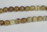 CAG936 16 inches 6mm round madagascar agate gemstone beads