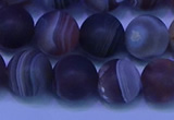 CAG9374 15.5 inches 12mm round matte botswana agate beads