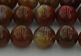 CAG9393 15.5 inches 10mm round red moss agate beads wholesale