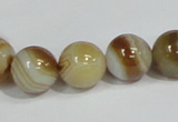 CAG940 16 inches 14mm round madagascar agate gemstone beads