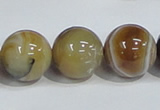 CAG942 16 inches 18mm round madagascar agate gemstone beads