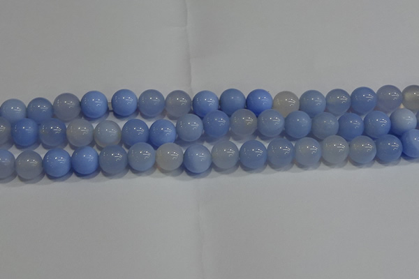 CAG9447 15.5 inches 8mm round blue agate beads wholesale