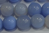 CAG9448 15.5 inches 10mm round blue agate beads wholesale