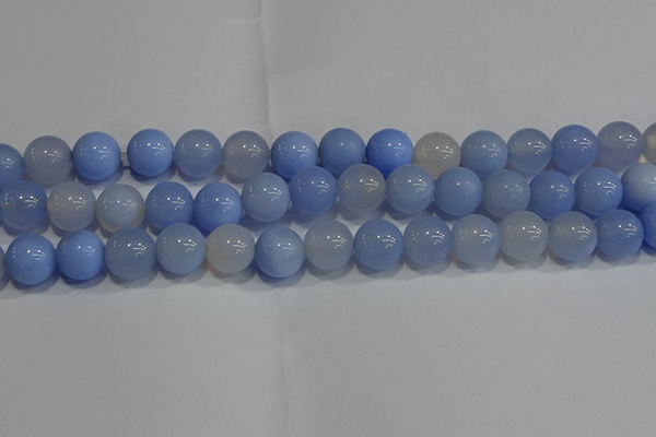 CAG9448 15.5 inches 10mm round blue agate beads wholesale