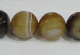 CAG951 16 inches 20mm faceted round madagascar agate gemstone beads