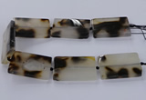 CAG9535 15.5 inches 35*55mm rectangle grey agate gemstone beads