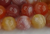 CAG9564 15.5 inches 12mm round red botswana agate gemstone beads