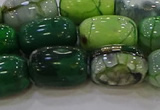 CAG9568 15.5 inches 13*18mm drum dragon veins agate beads