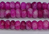 CAG9573 15.5 inches 4*6mm faceted rondelle crazy lace agate beads