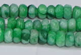 CAG9579 15.5 inches 4*6mm faceted rondelle crazy lace agate beads