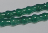 CAG959 15.5 inches 9*11mm vase-shaped green agate gemstone beads