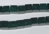 CAG961 15.5 inches 8*8mm cube green agate gemstone beads wholesale