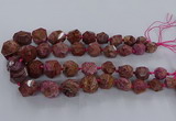 CAG9615 15.5 inches 10*12mm - 20*25mm faceted nuggets ocean agate beads