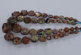 CAG9616 15.5 inches 8*10mm - 20*30mm faceted nuggets ocean agate beads