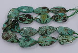 CAG9619 15.5 inches 30*45mm - 35*50mm freeform ocean agate beads