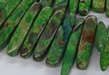 CAG9656 Top drilled 7*20mm - 9*40mm sticks ocean agate beads