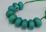 CAG9685 7.5 inches 20*35mm rondelle agate gemstone beads