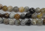 CAG971 15.5 inches 6mm round bamboo leaf agate gemstone beads