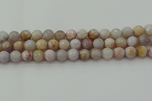 CAG9721 15.5 inches 10mm faceted round colorful agate beads wholesale