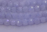 CAG9728 15.5 inches 4mm faceted round blue lace agate beads