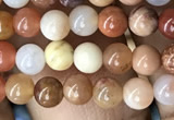 CAG9804 15.5 inches 4mm round wood agate beads wholesale