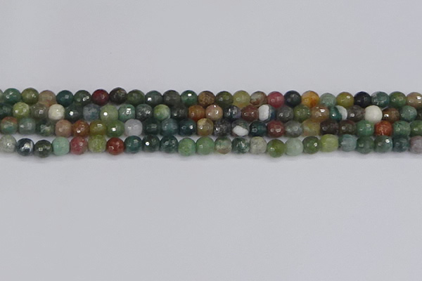 CAG9831 15.5 inches 6mm faceted round Indian agate beads