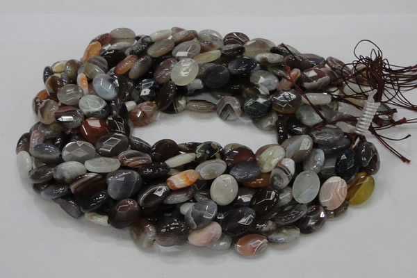 CAG987 15.5 inches 20*30mm faceted oval botswana agate beads