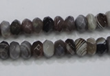 CAG988 15.5 inches 5*8mm faceted rondelle botswana agate beads