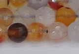 CAG9892 15.5 inches 10mm faceted round dendritic agate beads