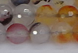 CAG9893 15.5 inches 12mm faceted round dendritic agate beads