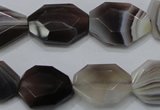 CAG990 15.5 inches 15*20mm faceted freeform botswana agate beads